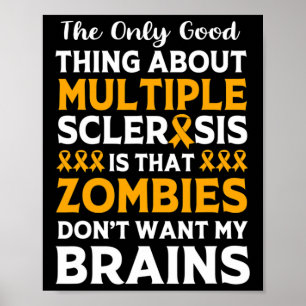 Warrior plezier multiple sclerose zombie poster