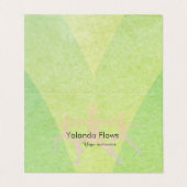 Warrior Pose Yoga Visitekaartjes (Buitenkant ongevouwen)