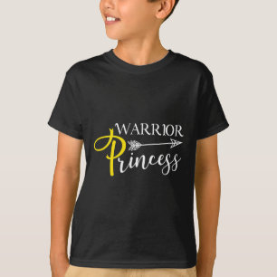 Warrior Prinses Kindertijd Kanker Bewustzijn T-shirt