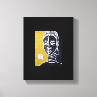 Warrior Queen door Alicia L. McDaniel Canvas Afdruk