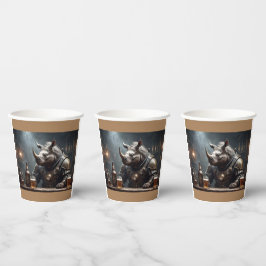 Warrior Rhino Papieren Bekers