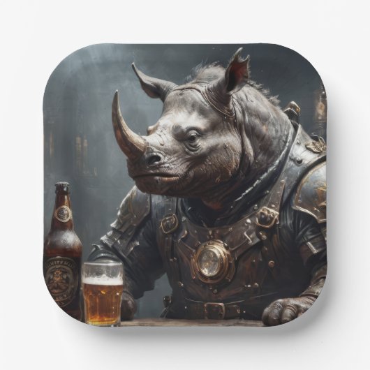 Warrior Rhino Papieren Bordje (Voorkant)