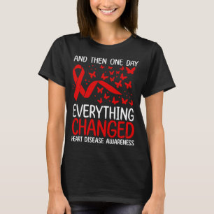 Warrior Ribbon Fighter Heart Disease Awareness T-shirt