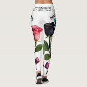 Warrior Roses Cancer Awareness Leggings (Achterkant)