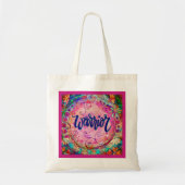Warrior  Roze Boho Inspirivity Tote Bag (Voorkant)