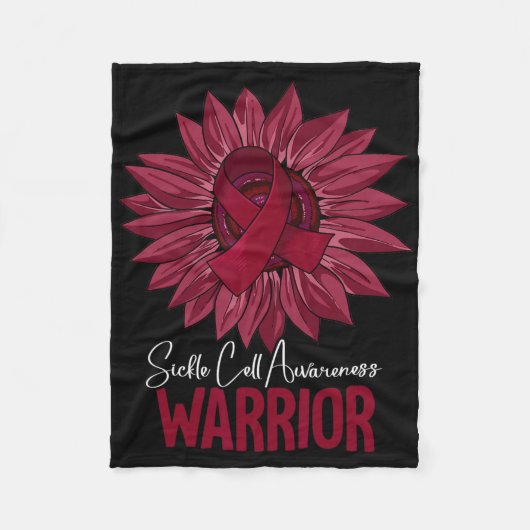 Warrior Sikkelcel Bewustzijn Fleece Deken (Voorkant)