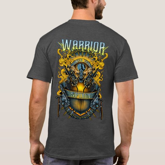"WARRIOR SPIRIT" T-SHIRT (Achterkant)