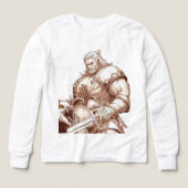 Warrior Standing Over Monster Tee (Motif recto)