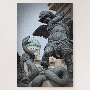 Warrior Statue in München - 20x30 - 1014 pcs Legpuzzel