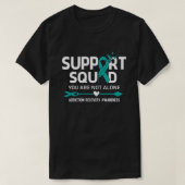 Warrior Support Squad Addication Recovery Awarenes T-shirt (Design voorkant)