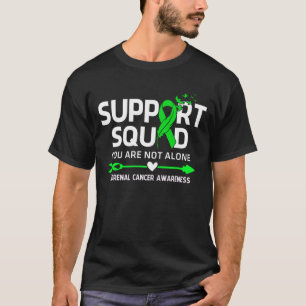 Warrior Support Squad Adrenal Cancer Awareness Fea T-shirt