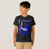 Warrior Support Squad Dragonfly Alopecia Awareness T-shirt (Voorkant volledig)
