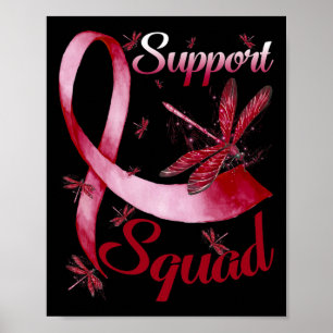 Warrior Support Squad Dragonfly Brain Aneurysm AWA Poster