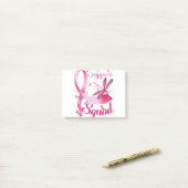 Warrior Support Squad Dragonfly Breast Cancer Awar Post-it® Notes (Op bureau)