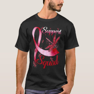 Warrior Support Squad Dragonfly Burgundy Hemochrom T-shirt