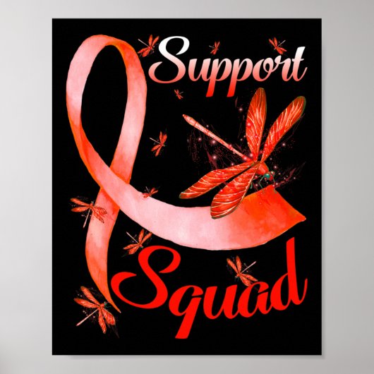 Warrior Support Squad Dragonfly RSD CRPS Bewustzij Poster (Voorkant)