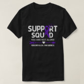 Warrior Support Squad Fibromyalgia Awareness Feit T-shirt (Design voorkant)