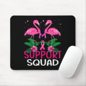 Warrior Support Squad Flamingo Breast Cancer AWare Muismat (Met muis)