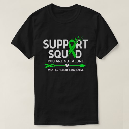 Warrior Support Squad Mental Health Awareness Feit T-shirt (Design voorkant)