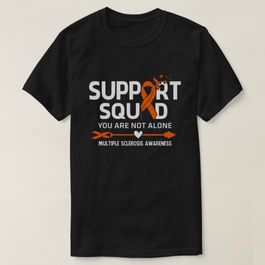 Warrior Support Squad Multiple Sclersis Awareness T-shirt (Design voorkant)