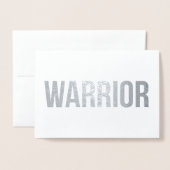 Warrior - Sympathy Wenskaart Folie Kaarten (Voorkant met envelop)