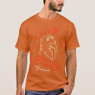 Warrior uit de  illustratie Sparta Spartan T-shirt
