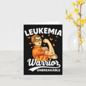 Warrior Unbreakable Support Leukemie Bewustzijn Kaart (Gele Bloem)