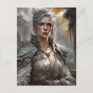 Warrior Vrouw Briefkaart