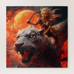 Warrior Vrouw Jigsaw Puzzel