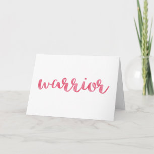 Warrior Wenskaart - Cancer Warrior Kaart