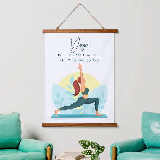 Warrior Yoga Art – Inspirerend Hangend Wandkleed