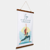 Warrior Yoga Art – Inspirerend Hangend Wandkleed (Gebogen)