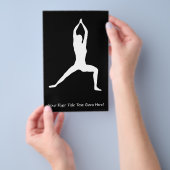 Warrior Yoga Pose Silhouette Flyer (Hand)