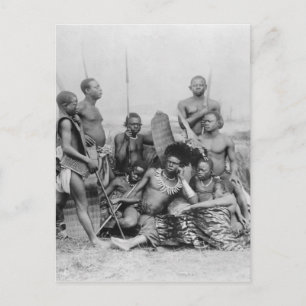 Warriors, Belgisch Congo, 1894 Briefkaart