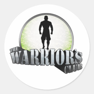 Warrior's Club-Sticker Ronde Sticker