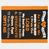 Warrior's gebed...CRPS Fleece Deken (Voorkant (Horizontaal))