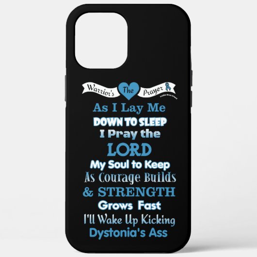 Warrior's gebed.. Dystonie Case-Mate iPhone Case (Achterkant)