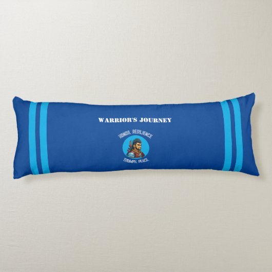 Warrior's Path Body Pillow: een credo van moed Lichaamskussen (Achterkant)