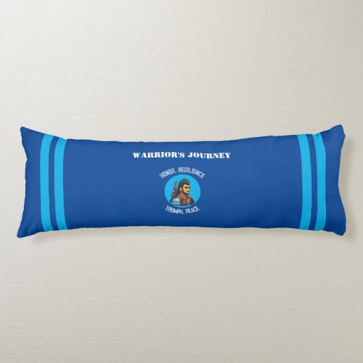Warrior's Path Body Pillow: een credo van moed Lichaamskussen (Voorkant)