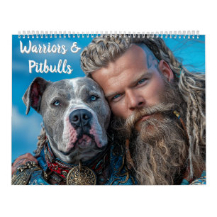 Warriors & Pitbull Dog Heroes Kalender