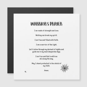 WARRIOR'S PRAYER MAGNET