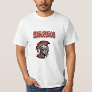 Warrior's Pride - Spartaanse helm met rode pluim T-shirt