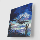 Warrior's Return Vierkante Klok (Hoek)