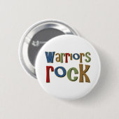 Warriors Rock Ronde Button 5,7 Cm (Voorkant /achterkant)