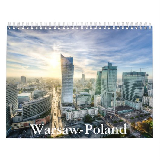 Warsaw-Poland Calendar Kalender (Hoes)