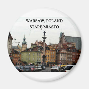 WARSAW POLAND STARE MIASTO OLD TOWN MAGNEET
