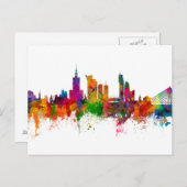 WarschaPolen Skyline Briefkaart (Voorkant / Achterkant)