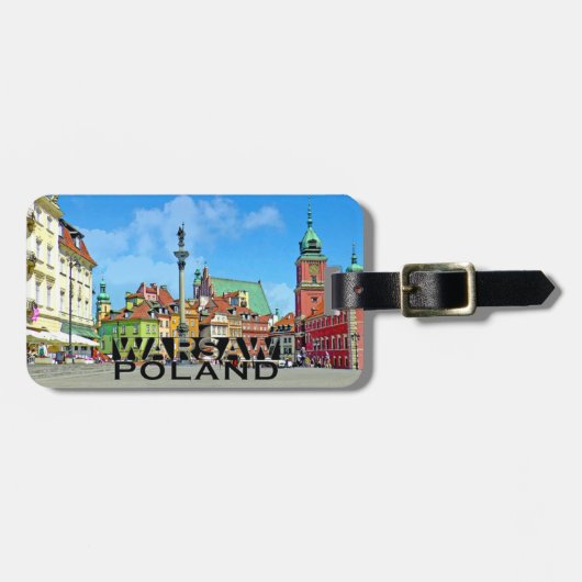 Warschau Bagagelabel (Voorkant horizontaal)