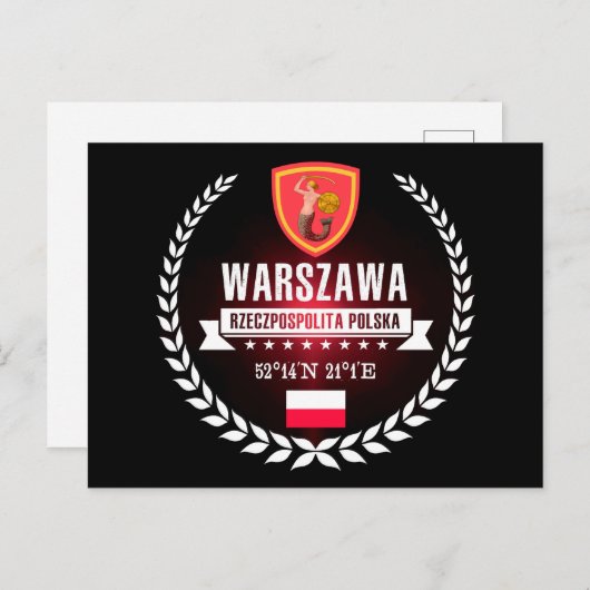 Warschau Briefkaart (Voorkant / Achterkant)