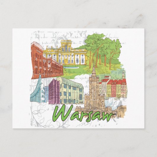 Warschau Briefkaart (Voorkant)